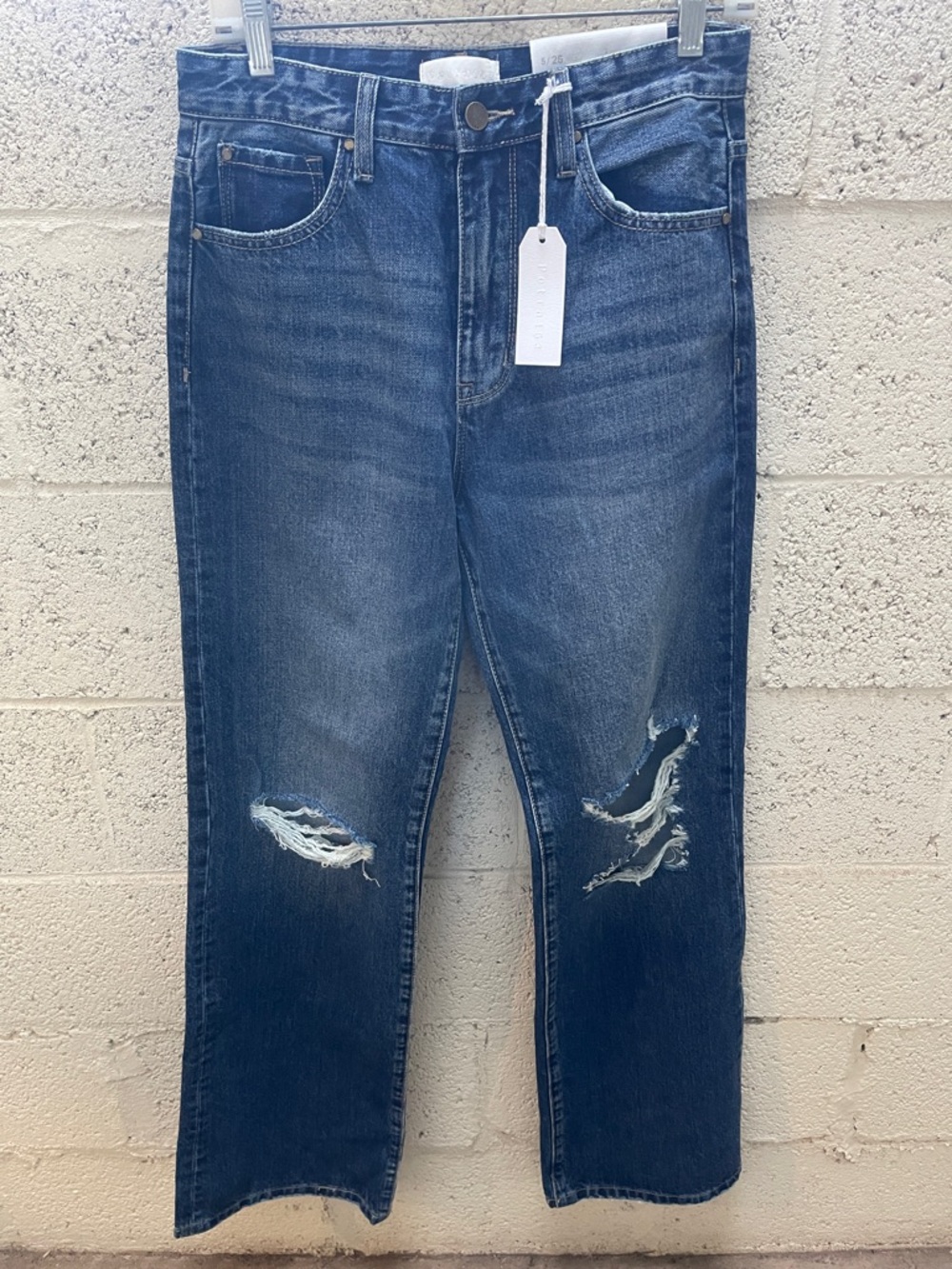 Petra 153 Women’s Straight Ripped Dark Blue Jeans